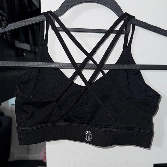 Til You Collapse Black Strappy Sports Bra - Picture 2 of 3